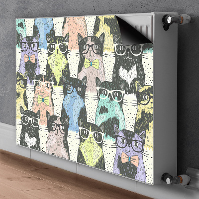 Heizkörperverkleidung magnet Katzen mit brille