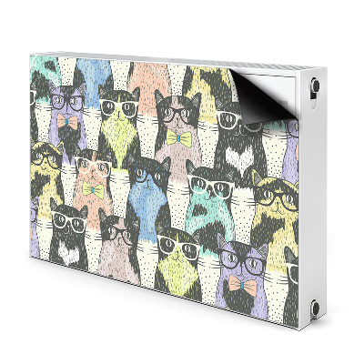 Heizkörperverkleidung magnet Katzen mit brille