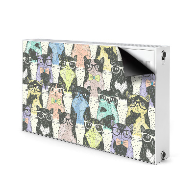 Heizkörperverkleidung magnet Katzen mit brille