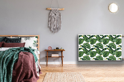Dekorative Heizkörperabdeckung Monstera