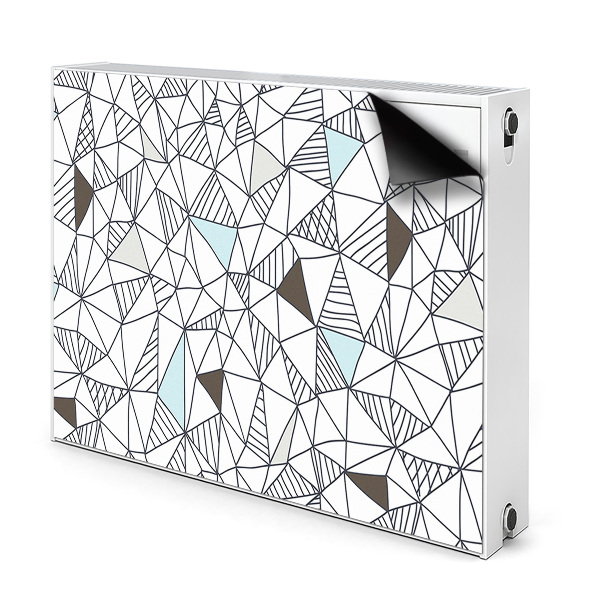 Heizkörperverkleidung magnetisch Geometrisches muster