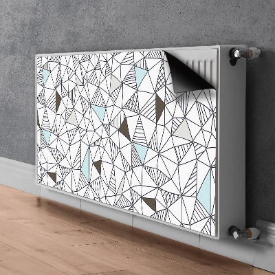 Heizkörperverkleidung magnetisch Geometrisches muster