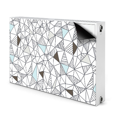 Heizkörperverkleidung magnetisch Geometrisches muster