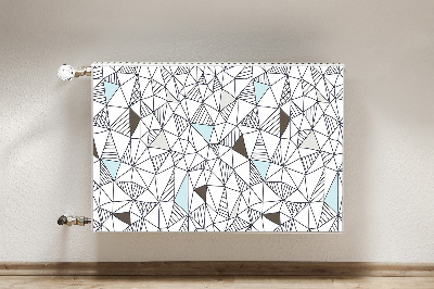 Heizkörperverkleidung magnetisch Geometrisches muster