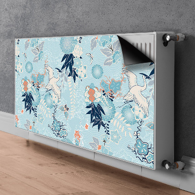 Heizkörperverkleidung magnetisch Kran und blumen
