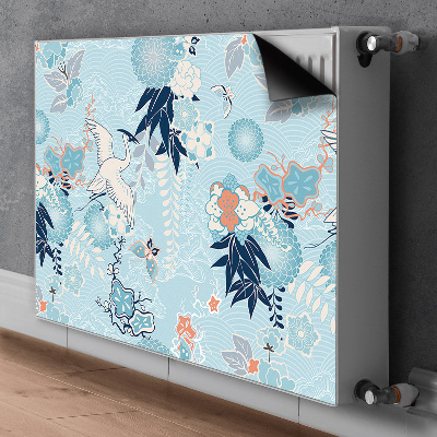 Heizkörperverkleidung magnetisch Kran und blumen