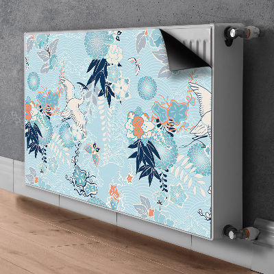 Heizkörperverkleidung magnetisch Kran und blumen