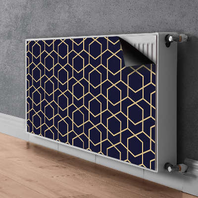 Heizkörperverkleidung magnetisch Goldenes muster
