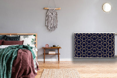 Heizkörperverkleidung magnetisch Goldenes muster