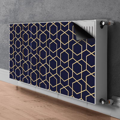 Heizkörperverkleidung magnetisch Goldenes muster