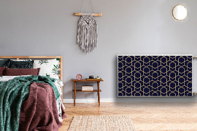 Heizkörperverkleidung magnetisch Goldenes muster