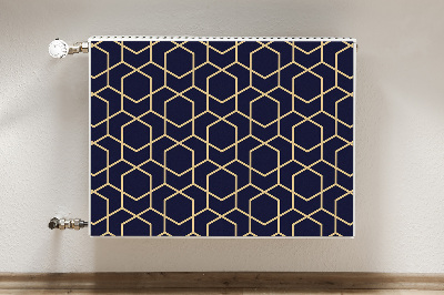 Heizkörperverkleidung magnetisch Goldenes muster