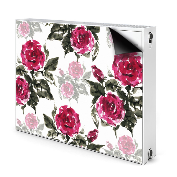 Dekorative Heizkörperabdeckung Gemaltes rosen