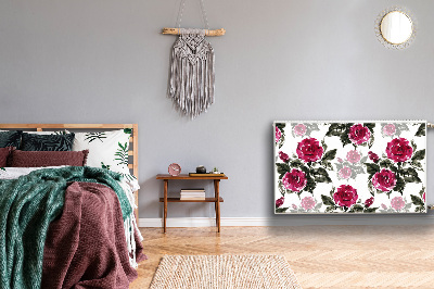 Dekorative Heizkörperabdeckung Gemaltes rosen