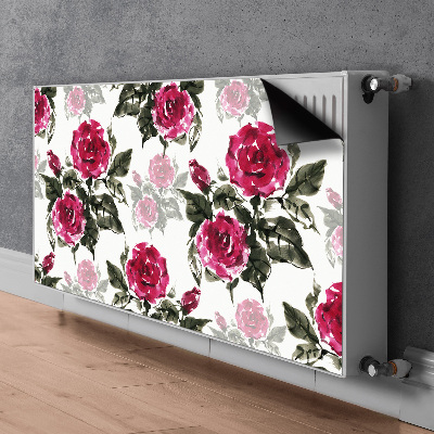 Dekorative Heizkörperabdeckung Gemaltes rosen