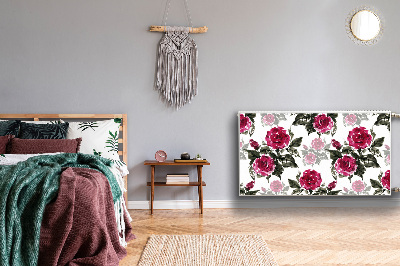Dekorative Heizkörperabdeckung Gemaltes rosen