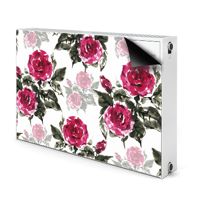 Dekorative Heizkörperabdeckung Gemaltes rosen