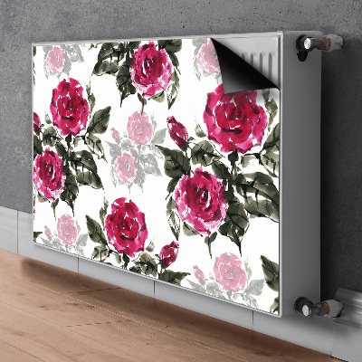 Dekorative Heizkörperabdeckung Gemaltes rosen