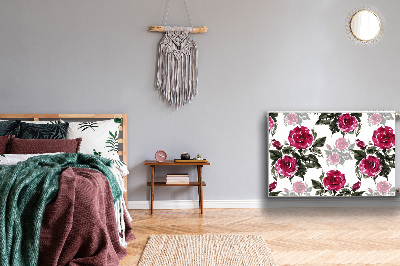 Dekorative Heizkörperabdeckung Gemaltes rosen