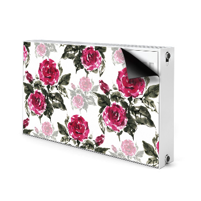 Dekorative Heizkörperabdeckung Gemaltes rosen