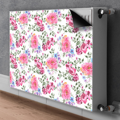 Magnet Heizkörperverkleidung Pinke blumen