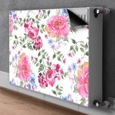 Magnet Heizkörperverkleidung Aquarellrosen