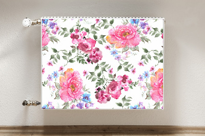 Magnet Heizkörperverkleidung Aquarellrosen