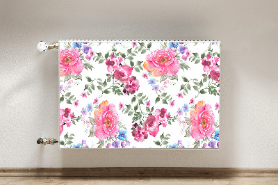 Magnet Heizkörperverkleidung Aquarellrosen