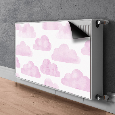 Magnet Heizkörperverkleidung Rosa wolken