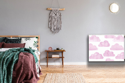 Magnet Heizkörperverkleidung Rosa wolken