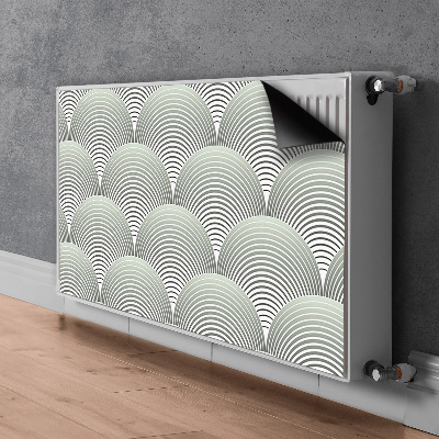 Heizkörperverkleidung magnetisch Halbkreismuster