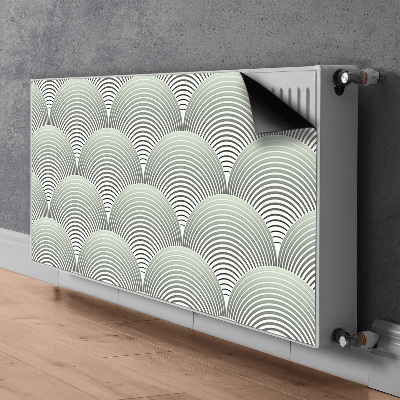 Heizkörperverkleidung magnetisch Halbkreismuster