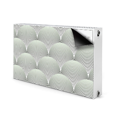 Heizkörperverkleidung magnetisch Halbkreismuster