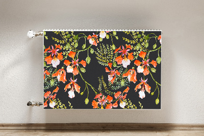 Magnet Heizkörperverkleidung Rote blumen