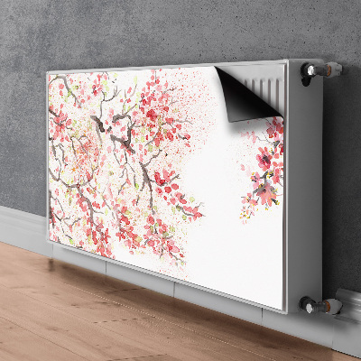 Heizkörperverkleidung magnet Kirschblüten