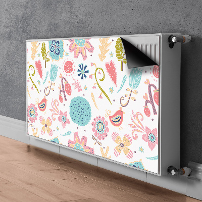 Heizkörperverkleidung magnet Farbenfrohe muster