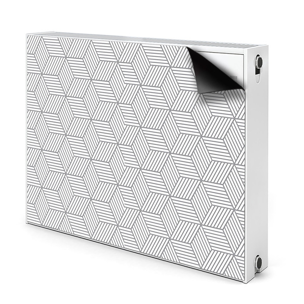 Magnet Heizkörperverkleidung Graue 3d-würfel