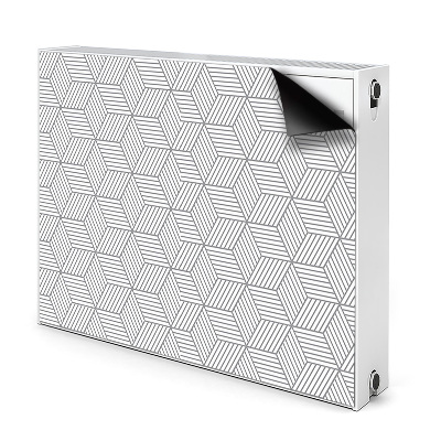 Magnet Heizkörperverkleidung Graue 3d-würfel
