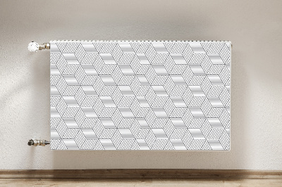 Magnet Heizkörperverkleidung Graue 3d-würfel