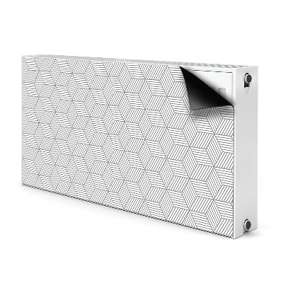 Magnet Heizkörperverkleidung Graue 3d-würfel