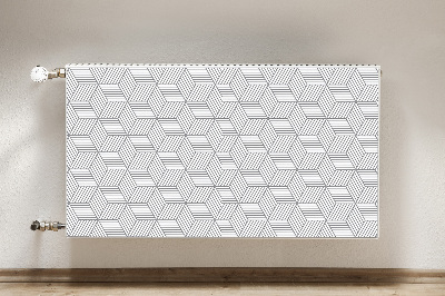 Magnet Heizkörperverkleidung Graue 3d-würfel