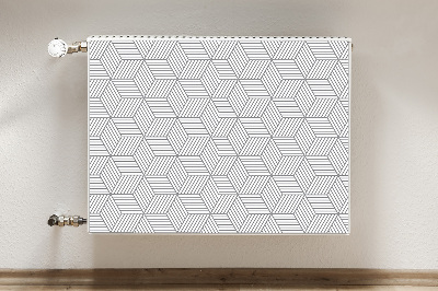 Magnet Heizkörperverkleidung Graue 3d-würfel
