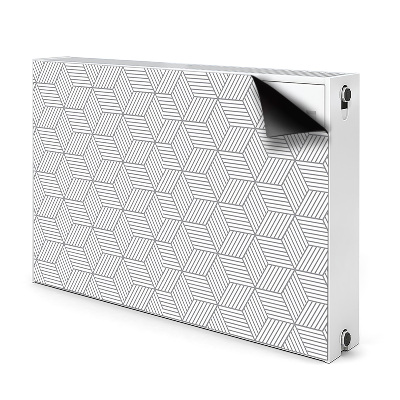 Magnet Heizkörperverkleidung Graue 3d-würfel
