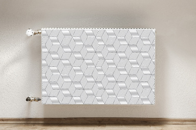 Magnet Heizkörperverkleidung Graue 3d-würfel