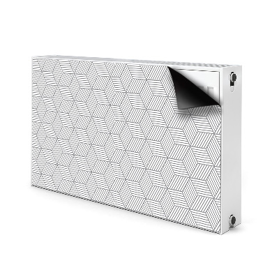 Magnet Heizkörperverkleidung Graue 3d-würfel