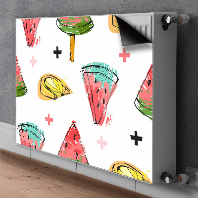 Magnet Heizkörperverkleidung Wassermelone auf einem stock