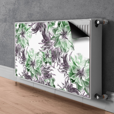 Dekorative Heizkörperabdeckung Magische blumen