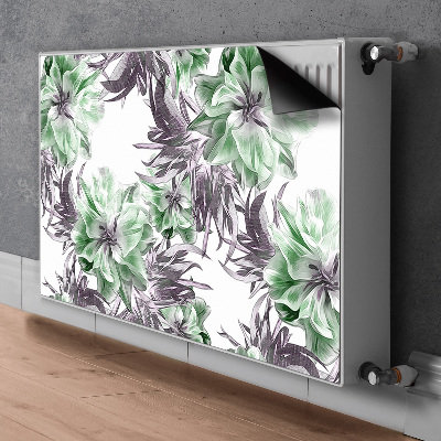 Dekorative Heizkörperabdeckung Magische blumen