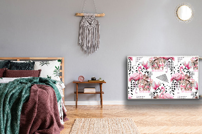 Heizkörperverkleidung magnetisch Flamingos
