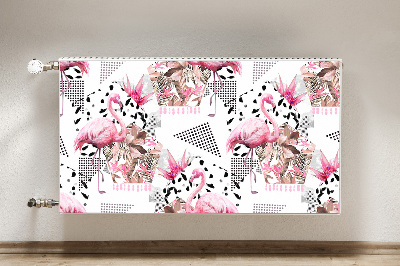 Heizkörperverkleidung magnetisch Flamingos